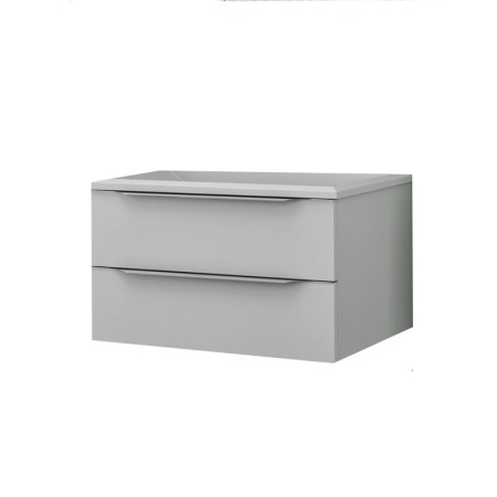Seturi de mobilier si lavoar - Set mobilier suspendat si lavoar Kolpasan, Tara, 91 cm, alb mat