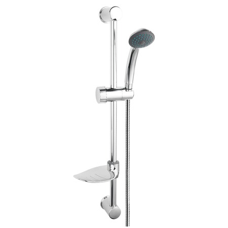 Seturi de dus - Set para de dus, Ferro, Simpla, cu bara, suport culisant si furtun, crom