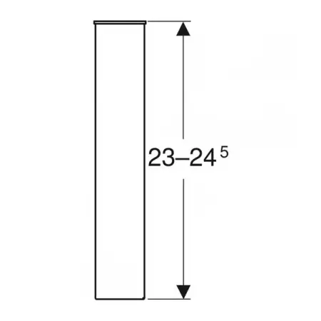 Set picioare pentru mobilier Geberit Modo reglabile 23-24.5 cm crom [4]