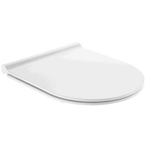Set promo Vas WC suspendat cu capac soft close Roca Meridian Rimless 36x56 cm evacuare orizontala [3]