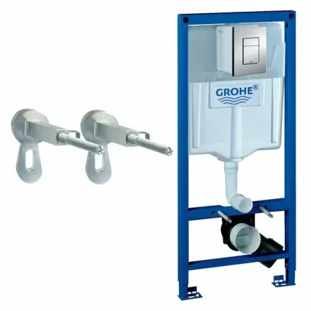 Rezervore incastrate - Set rezervor incastrat Grohe Rapid SL pentru vas wc cu clapeta cromata Skate Cosmopolitan