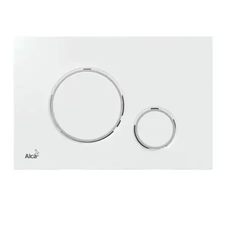Set rezervor WC cu cadru incastrat Alcadrain AM101/1120 si clapeta M770 alb plus vas WC Fluminia Paris cu capac softclose [5]