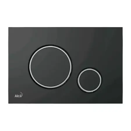 Set rezervor WC cu cadru incastrat Alcadrain AM101/1120 si clapeta M778 negru plus vas WC Fluminia Paris cu capac softclose [5]