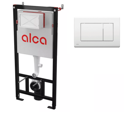 Rezervoare wc - Set rezervor wc incastrat AM101/1120 cu clapeta de actionare M270 alb-lucios