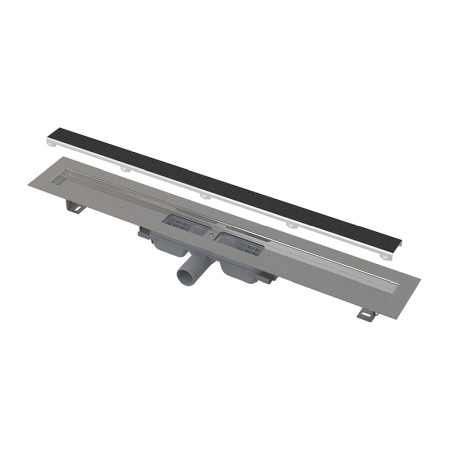 Cabine dus - Set rigola de dus cu capac faiantabil, Alcadrain, APZ115 MARBLE LOW 75 cm