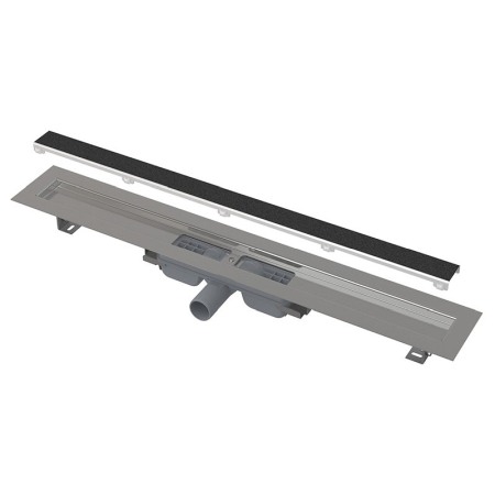 Cabine dus - Set rigola de dus cu capac faiantabil, AlcaPlast, APZ115 MARBLE LOW 115 cm