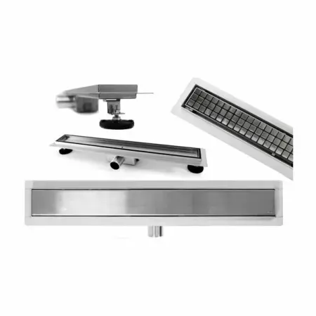Cabine dus - Set rigola pentru dus plus capac 60 cm Rea Pure Neo Inox