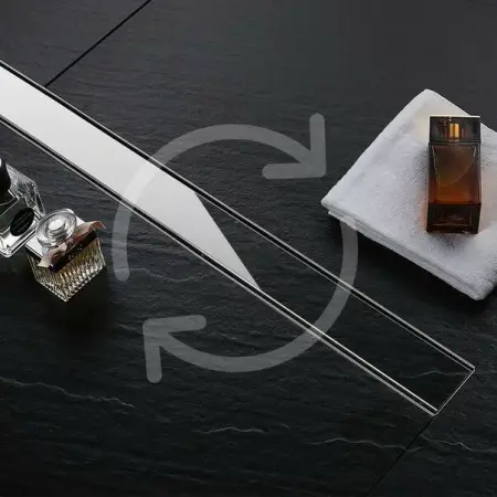 Set rigola pentru dus plus capac 70 cm Rea Pure Neo Inox [2]