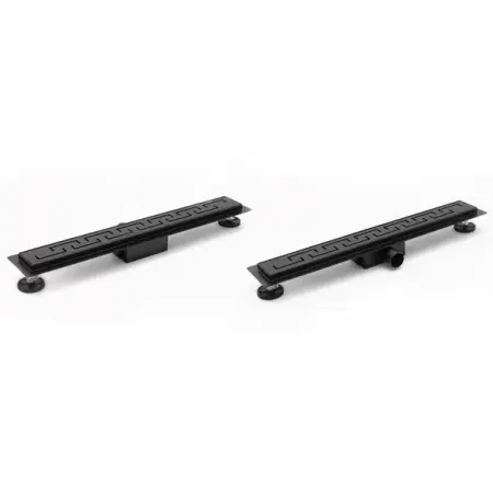 Set rigola pentru dus plus capac 90 cm Rea Greek Negru Mat [6]