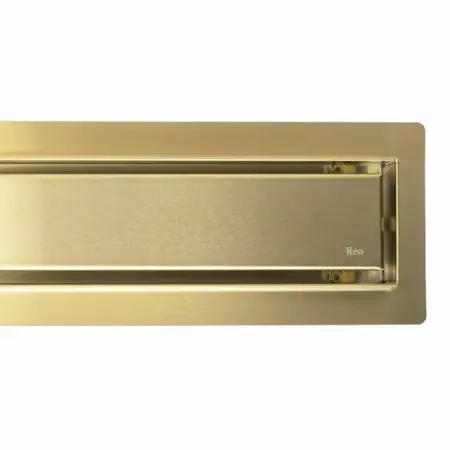 Set rigola pentru dus plus capac auriu periat Rea Neox Pro 70 cm [6]
