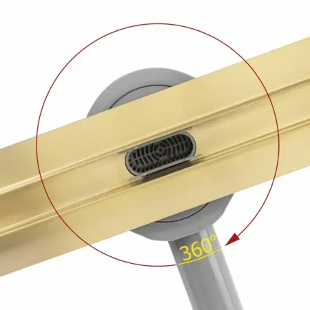 Set rigola pentru dus plus capac auriu Rea Neox Slim Pro 60 cm [1]