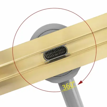 Set rigola pentru dus plus capac auriu Rea Neox Slim Pro 80 cm [1]