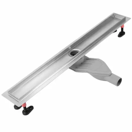 Set rigola pentru dus plus capac inox periat Rea Neox Superflow 60 cm [5]