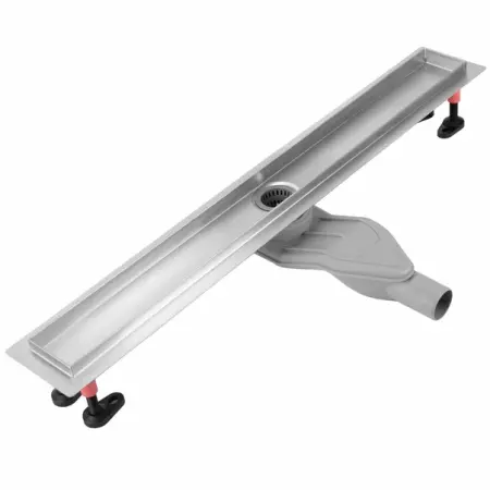 Set rigola pentru dus plus capac inox periat Rea Neox Superflow 80 cm [5]