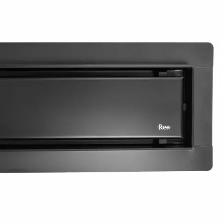 Set rigola pentru dus plus capac negru mat Rea Neo Pure 50 cm [2]