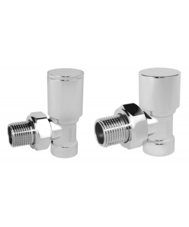 Echipamente de incalzire - Set robineti Ferro ZGB31CR radiator tur-retur 1/2", cromat