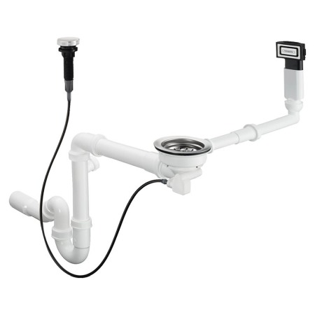 Sifoane si ventile lavoar - Set sifon automat pentru chiuveta, Hansgrohe, D16-11