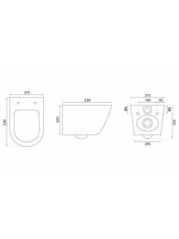 Set: Vas de toaletă suspendat + Lavoar pe blat Rea Light roz mat [4]