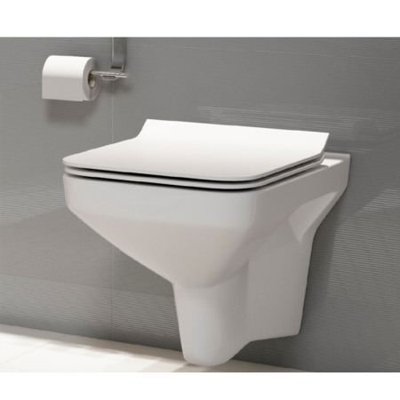 Set vas WC Cersanit, Como New, suspendat, Rimless cu capac Soft-Close si Easy Off, slim [3]
