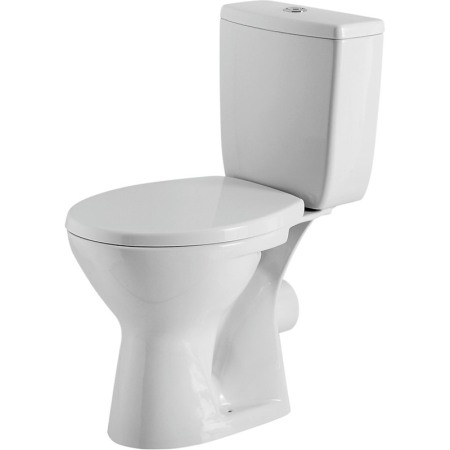 Seturi vase wc monobloc - Set vas WC Cersanit, Senator, stativ, cu rezervor si capac din polipropilena inclus