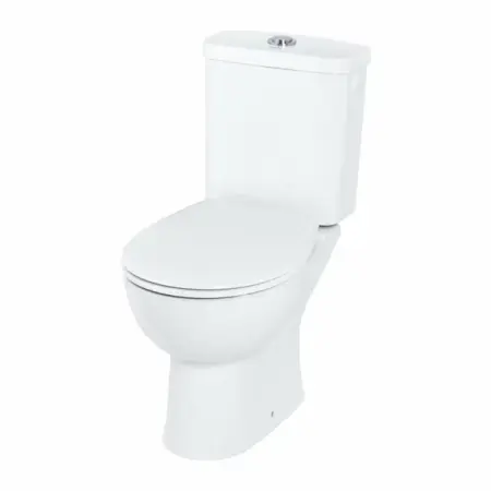 Set vas WC pe pardoseala Grohe Bau Ceramic Rimless cu rezervor asezat si capac softclose [5]