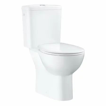 Set vas WC pe pardoseala Grohe Bau Ceramic Rimless cu rezervor asezat si capac softclose [2]