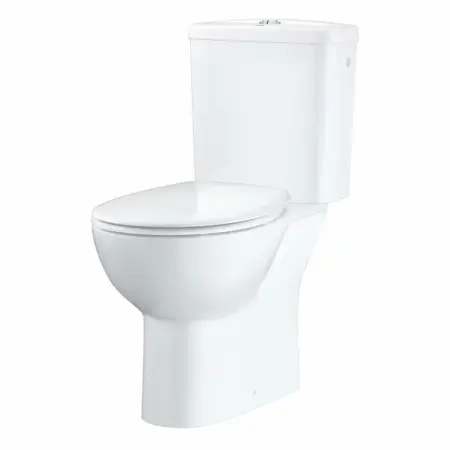Set vas WC pe pardoseala Grohe Bau Ceramic Rimless cu rezervor asezat si capac softclose [4]