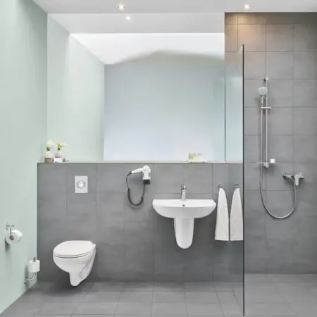 Set vas wc suspendat Bau Ceramic cu capac Bau Ceramic fix [1]
