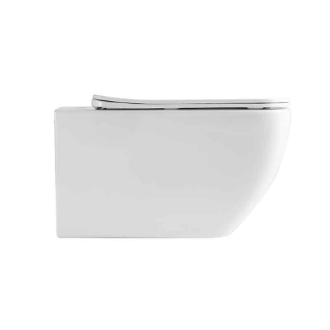 Set vas WC suspendat cu capac Fluminia, Dino Tornado, cu Tornado Flush, 37 x 55.5 cm, alb [1]