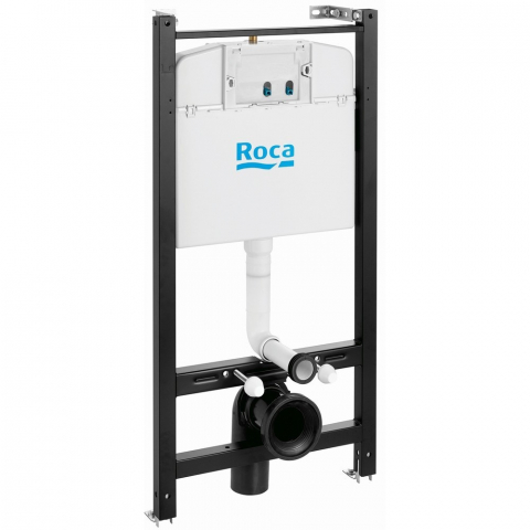 Set Vas WC suspendat cu rezervor incastrat, clapeta si capac Roca Adele 36x52 cm evacuare orizontala [4]