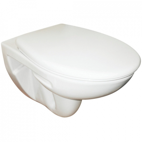 Set Vas WC suspendat cu rezervor incastrat, clapeta si capac Roca Adele 36x52 cm evacuare orizontala [1]