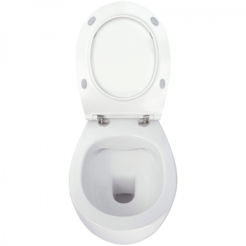 Set vas WC suspendat Deante Silia cu capac softclose alb [2]