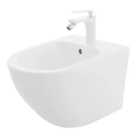 Set vas WC suspendat Rea Carlo Mini cu capac softclose si bideu alb [5]