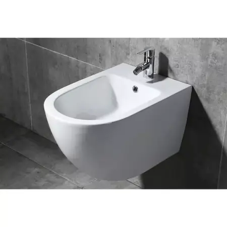 Set vas WC suspendat Rea Carlo Mini cu capac softclose si bideu alb [3]