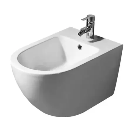 Set vas WC suspendat Rea Carlo Mini cu capac softclose si bideu alb [6]