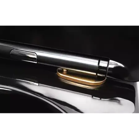 Set vas WC suspendat Rea Carlo Mini negru - auriu lucios cu capac softclose [4]