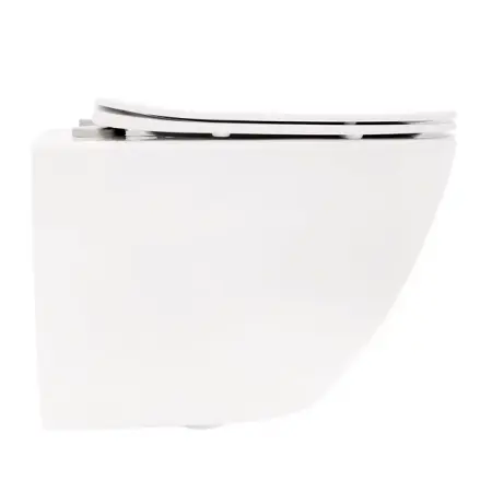 Set vas WC suspendat Rea Carlo Mini rimless alb cu capac softclose [3]
