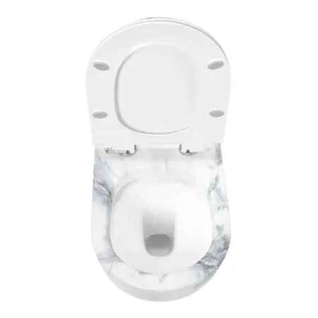 Set vas wc suspendat Rea Carlos rimless granit cu capac softclose [2]