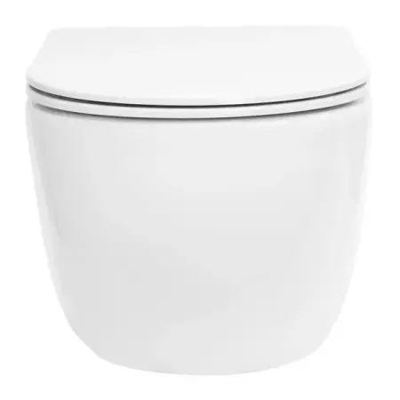 Set vas WC suspendat Rea Olivier alb lucios cu capac softclose [2]