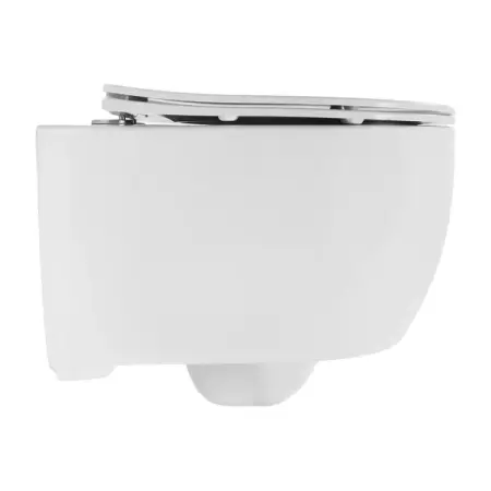 Set vas WC suspendat Rea Olivier alb lucios cu capac softclose [4]