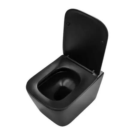 Set vas WC suspendat Rea Raul negru mat cu capac softclose [2]