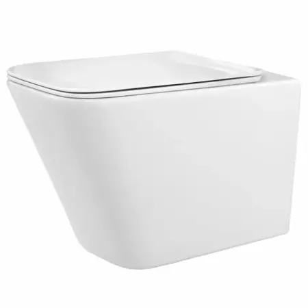 Obiecte Sanitare - Set vas wc suspendat Rea Raul rimless capac softclose