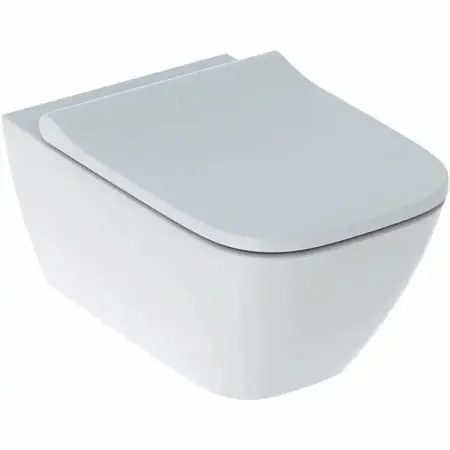 Obiecte Sanitare - Set vas wc suspendat si capac slim soft close Geberit Smyle Square