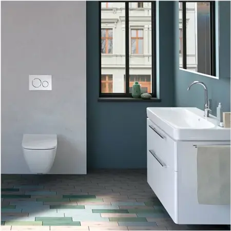 Set vas wc suspendat si capac slim soft close Geberit Smyle Square [3]