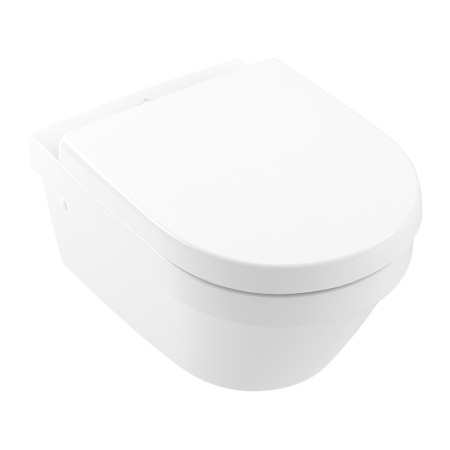 Vase wc - Set vas WC suspendat, Villeroy &amp; Boch, Architectura, cu capac wc soft close si quick release, alb