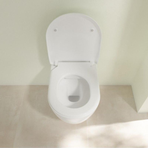 Set vas WC suspendat Villeroy & Boch Avento DirectFlush CeramicPlus cu capac închidere lentă, alb Alpin [4]
