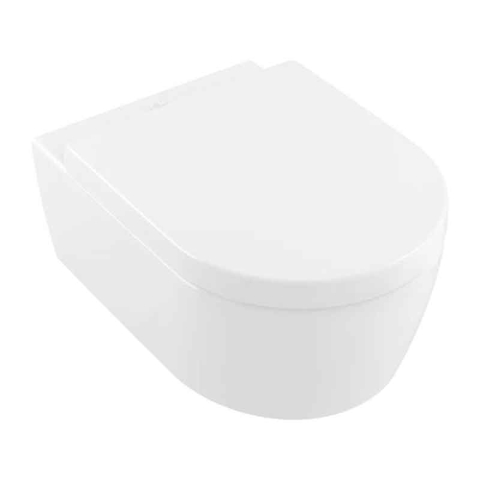 Vase wc - Set vas WC suspendat Villeroy & Boch Avento DirectFlush CeramicPlus cu capac închidere lentă, alb Alpin