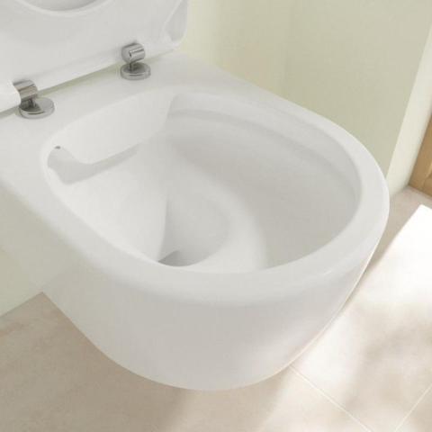 Set vas WC suspendat Villeroy & Boch Avento DirectFlush CeramicPlus cu capac închidere lentă, alb Alpin [6]