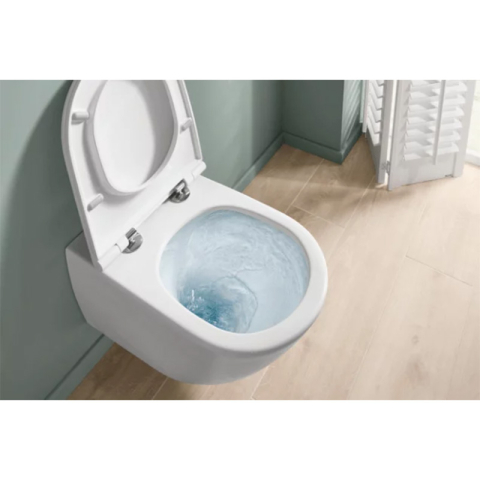 Set vas WC suspendat, Villeroy & Boch, Universo, cu capac soft close și quick release, alb [3]