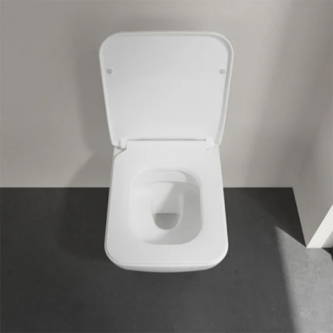 Set vas WC suspendat, Villeroy & Boch, Venticello/Collaro, cu capac soft close și quick release, alb [3]